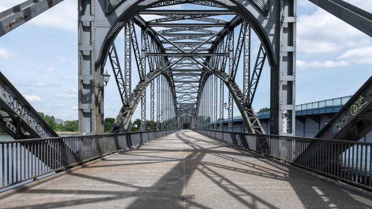 a bridge that is going over a body of water